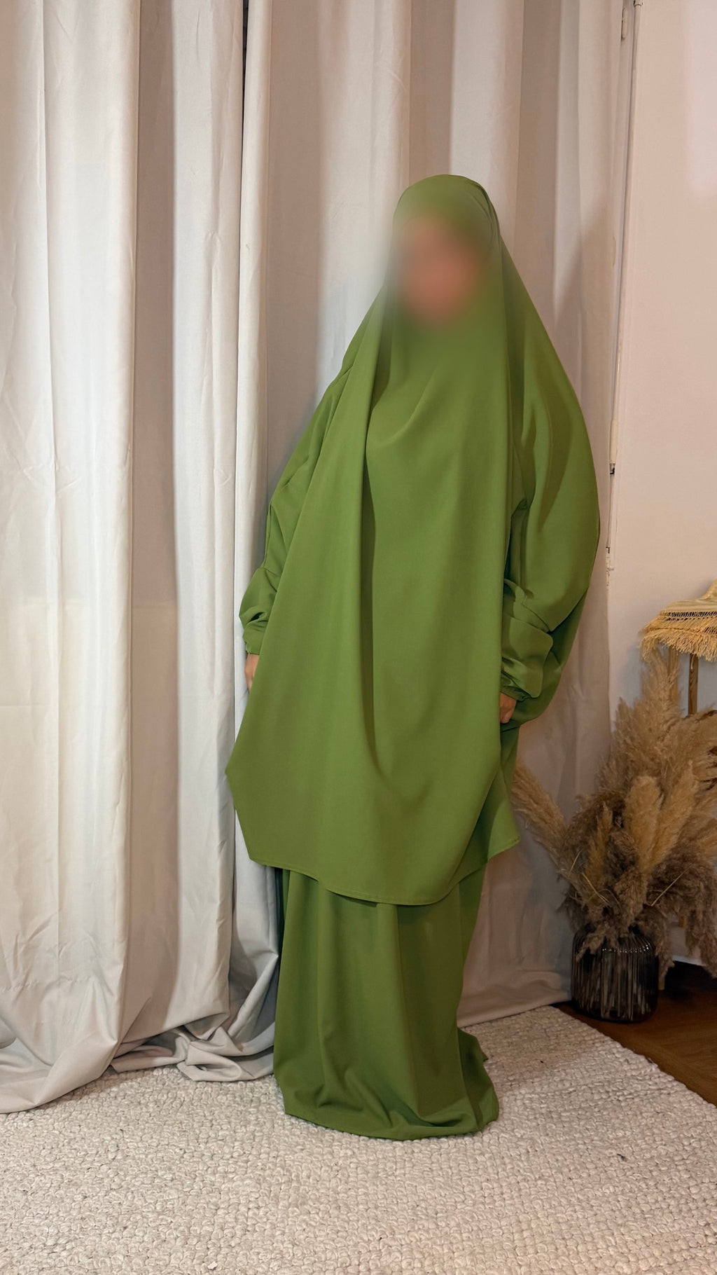 Jilbab 2 pièces Vert Olive