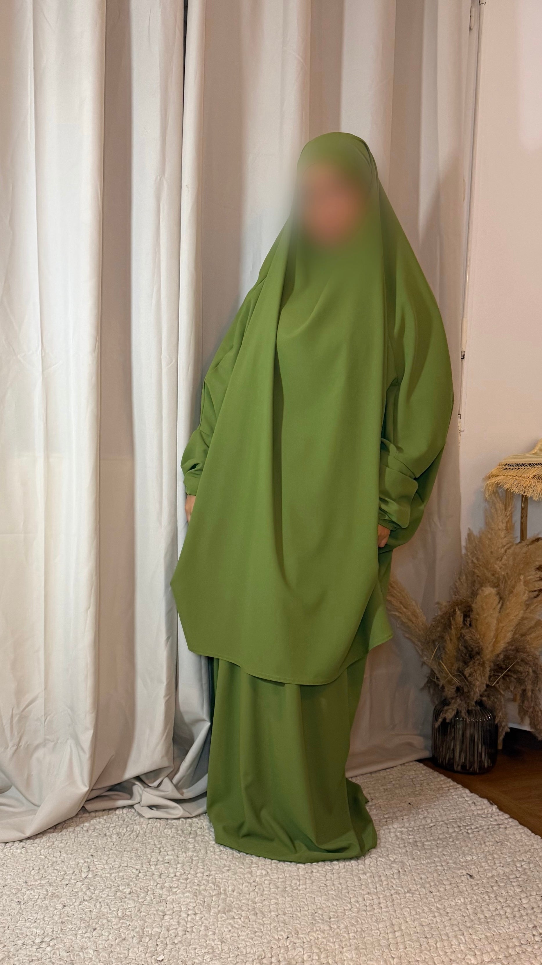 Jilbab 2 pièces Vert Olive