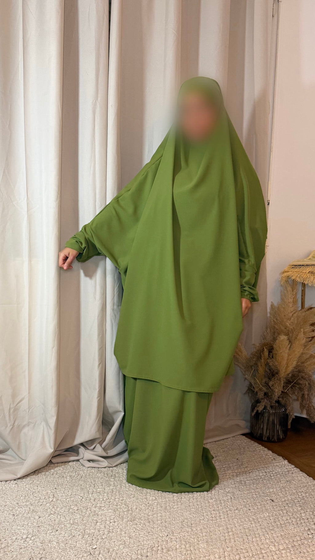 Jilbab 2 pièces Vert Olive
